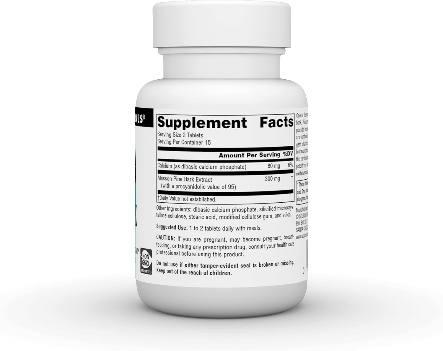 Source Naturals Pine Bark Extract - Multi-System Antioxidant* - 150mg - 30 Tablets