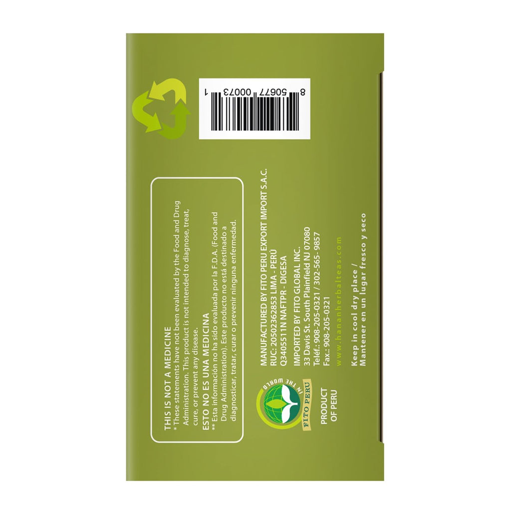 Hanan Peruvian Secrets Chancapiedra Herbal Tea | 100% Natural Stonebreaker | 25 Tea Bags | Aids in Promoting Normal Kidney Function Naturally - 6 Pack