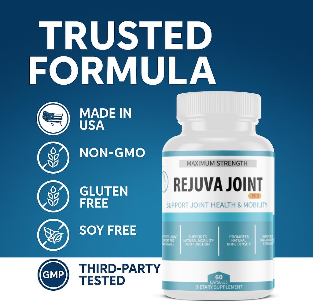 Rejuva Joint Maximum Strength Joint Support Supplement, 60 Capsules, Vitamins and Minerals (3)