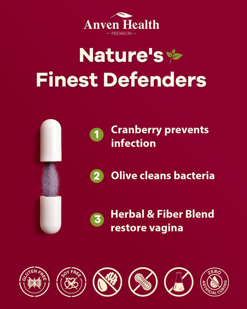 Vaginal Probiotics for Women - 60 Billion Womens Probiotic for Vaginal Flora, Odor, Yeast, Gut & Digestive Health with Saffron, Lecithin, Cranberry & Olive Leaf Extracts | 270 Veggie Caps