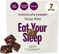 GEM Sleep Aid, Nighttime Bite, 7 Pack, Melatonin Free, L-Theanine, Magnesium, Valerian Root Extract | Vegan and Gluten Free | Earthy Chocolate Cherry, Trial Size (7 Pack)