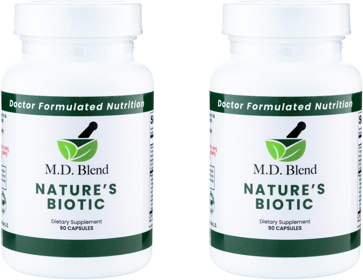 Nature’s Biotic - Expert Formulated Supplement - Immune Functions & System Wellness - Key Vitamins & Minerals - Powerful Berberine, Oregano, Garlic, Magnesium, Zinc - 90 Capsules (2 Pack)