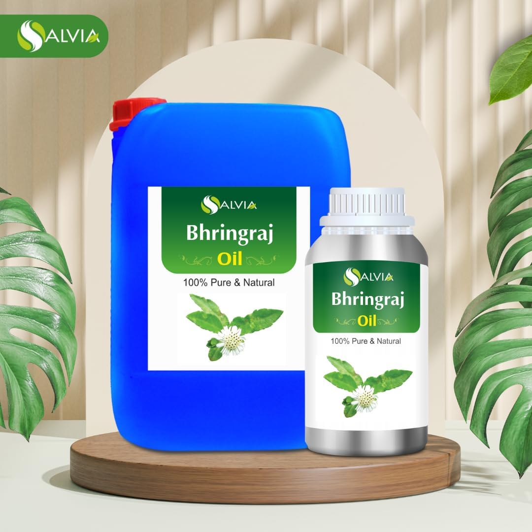 Salvia Bhringraj Oil (Eclipta alba) - Undiluted Uncut Cold Pressed Premium Oil (500ml (16.9 Fl Oz))