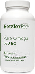 HormoneSynergy® Omega 650 EC Fish Oil - 60 Enteric Coated Softgels - 3X's Greater Absorption* - MaxSimil® monoglyceride Fish Oil