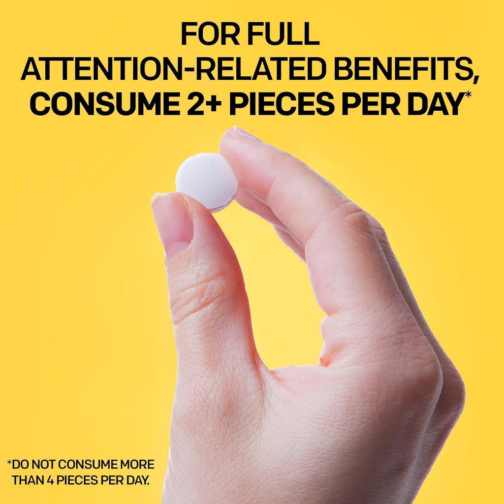 Paraxanthine Supplement 100mg - Caffeine Free Focus Supplement for Productivity & Attention Support - Clinically Tested Enfinity Paraxanthine - Jitter Free Energy Support - 30 Melon Mint Focus Bites