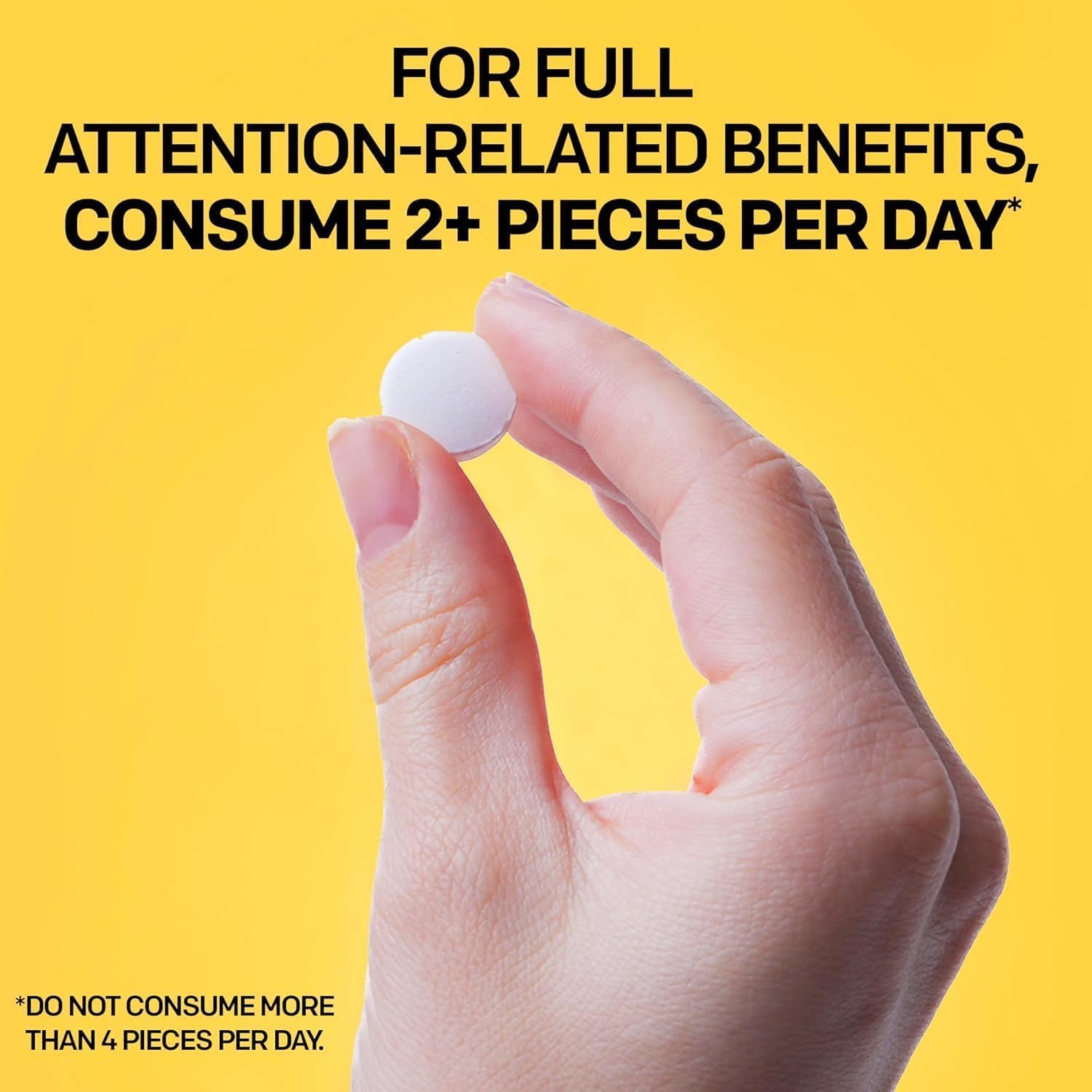 Paraxanthine Supplement 100mg - Caffeine Free Focus Supplement for Productivity & Attention Support - Clinically Tested Enfinity Paraxanthine - Jitter Free Energy Support - 30 Melon Mint Focus Bites