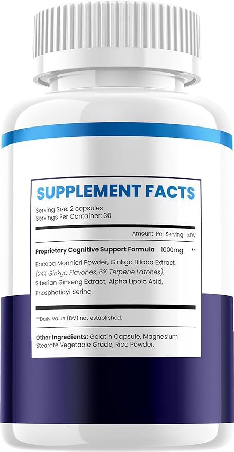 Braincept Advanced Formula Supplement Capsules – Brain Cept Natural Blend Focus Memory Support and Reviews (3 Pack – 180 Capsules)