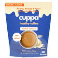 Cuppa French VanillaHealthy Mushroom Instant Coffee with Lion's Mane & Ashwagandha for All Day Energy & Focus - No Crash or Jitters - Nootropics for Brain Health, Gut Health, Immunity, Stress, Memory + Mood - 30 Servings