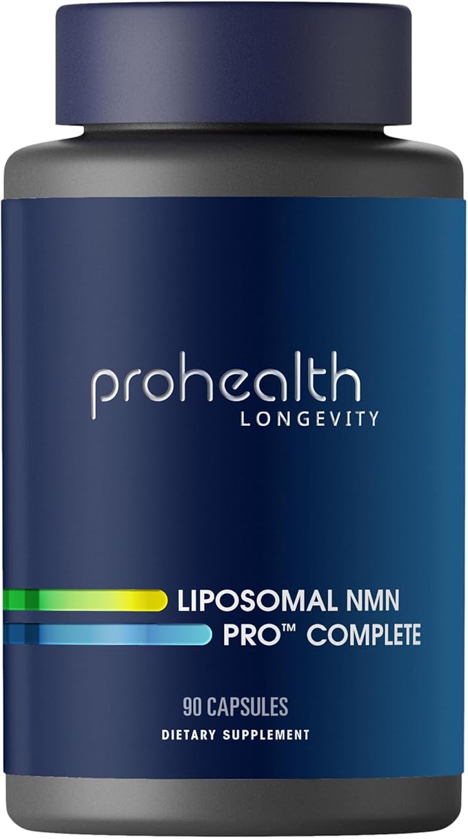 ProHealth Longevity Liposomal NMN Pro Complete™ (90 Capsules) - Liposomal Uthever® NMN, Trans-Resveratrol, TMG