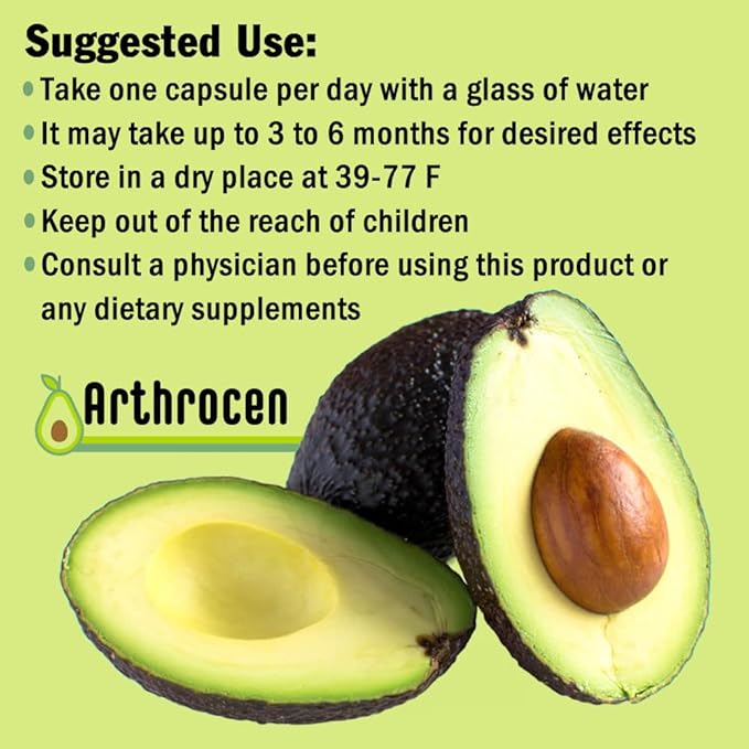 EVO Vegan Joint Health Supplement, 300Mg Avocado Soy Unsaponifiable, 60 Day Supply, One Capsule Per Day (2 Months)