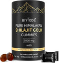 Pure Himalayan Shilajit Gummies: Rich in Ashwagandha, Gaulshura, Fulvic Acid, 85 Micronutrients. Suitable for Men. No Added Sugar. Non-GMO. 100% Natural Organic. 60 Gummies.