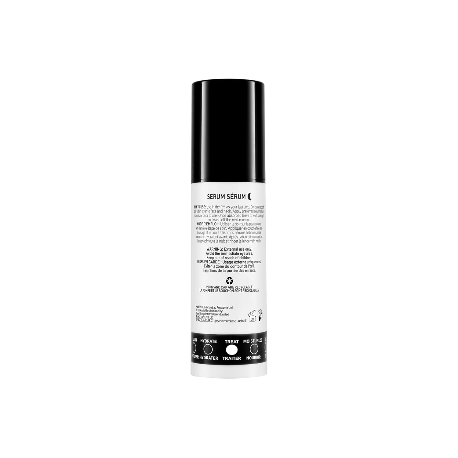 The INKEY List Ceramide Serum, Overnight Cream with Hyaluronic Acid to Rehydrate and Soothe Dry Skin, 1.01 fl oz