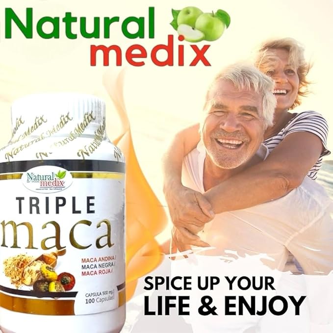 Premium Triple Maca Black, Red, and Yellow Maca– Vitality & Endurance Support – 100% Natural Supplement