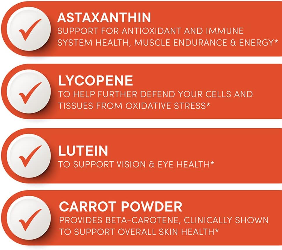 Purity Products AstaFX Plus - Astaxanthin Super Formula - 30 Day Supply from Supports Endurance - Promotes Healthy Skin - Supports Visual Health - Up to 6,000 Times More Powerful Than Vitamin C