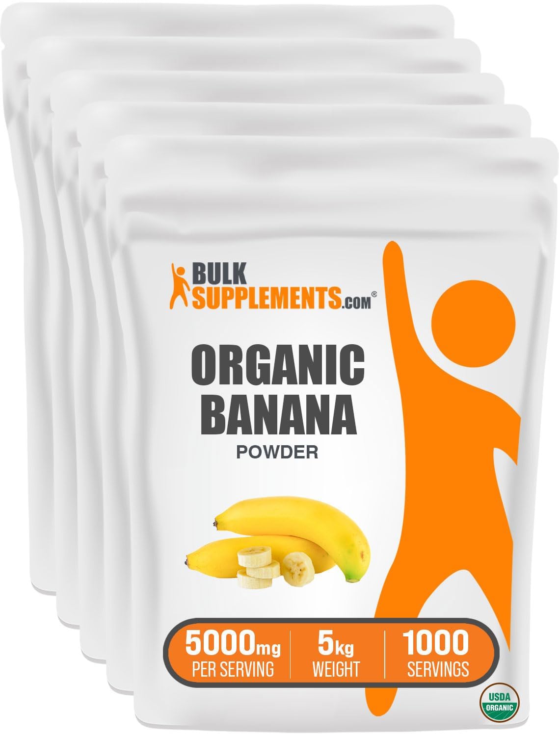 BulkSupplements.com Organic Banana Powder - Fruit Powder - Banana Flavoring Powder - Smoothie Powder - Dried Bananas Powder (5 Kilograms - 11 lbs)