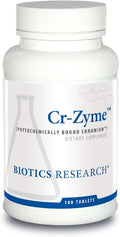 Biotics Research CrZyme Whole Food Chromium Source - Supports Healthy Lipid & Triglyceride Levels, Energy Utilization, Essential Trace Mineral, Bioavailable Form, Professional Grade, 100 Tablets