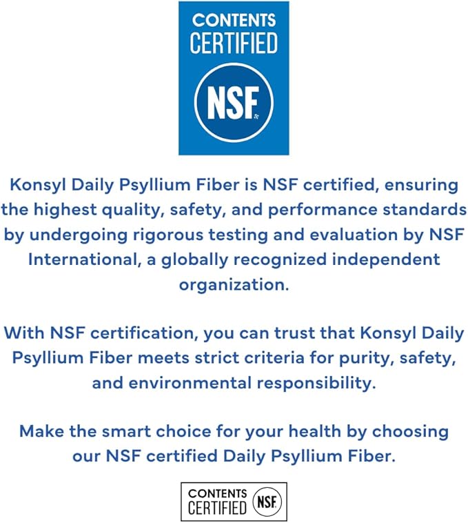 Konsyl Daily Psyllium Fiber Powder | 100% All-Natural Psyllium Husk for Gut & Digestive Health | No Sugar, No Fillers 90 Servings (540g)