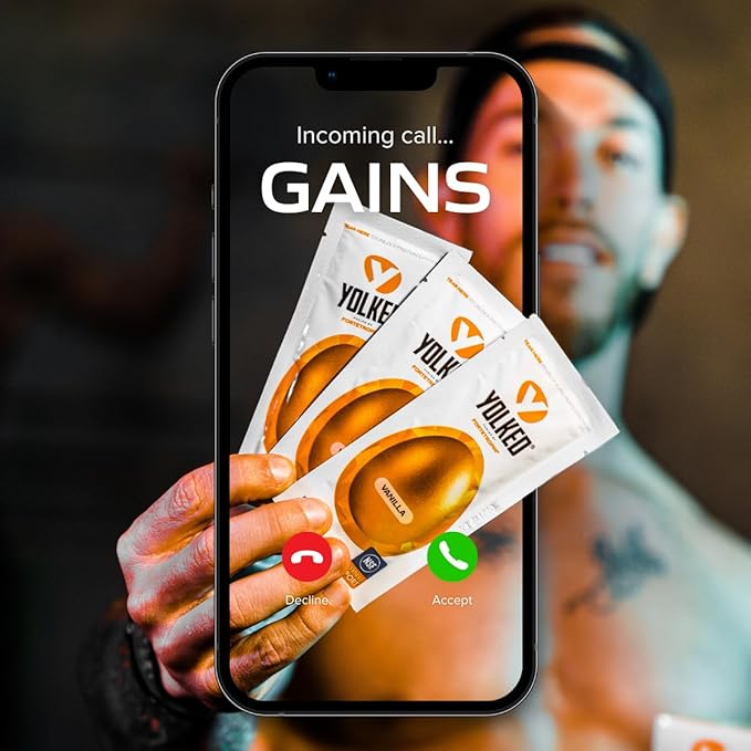YOLKED - NSF-Certified Muscle Building Supplement - Help Increase Lean Muscle, Reduce Muscle Loss, and Improve Recovery with Fortetropin, 30 Servings