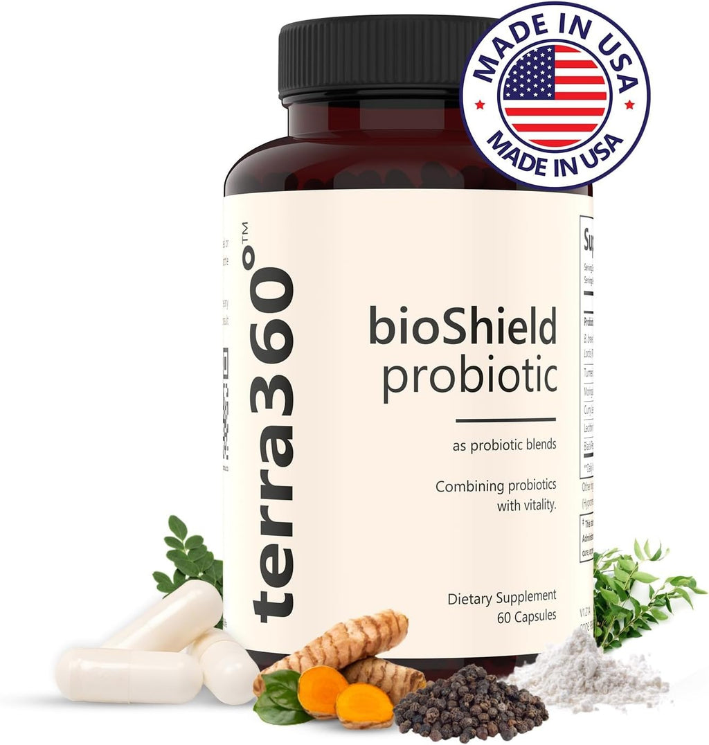BioShield Probiotic for Women – Menopause, Digestive Health, Joint Comfort, Immune Support, and Body Balance – Multi-Benefit with Turmeric, Curry Leaf & Moringa - 60 Capsules