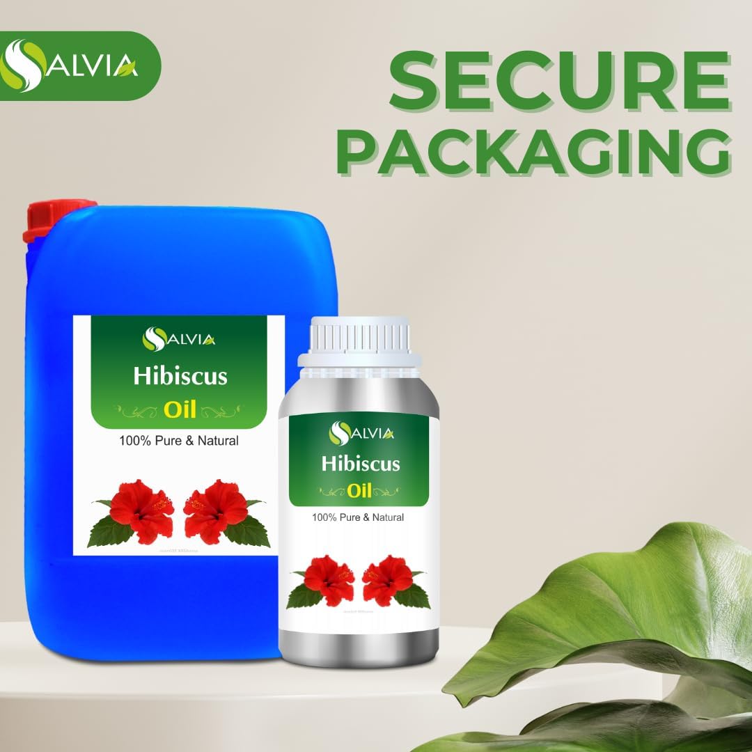 Bulk Hibiscus (Hibiscus sabdariffa L) Essential Oil 100% Pure & Natural Undiluted Unrefined Uncut Organic Standard Oil Therapeutic Grade Oil Aromatherapy Bulk Oil 1000ml/33.8fl oz