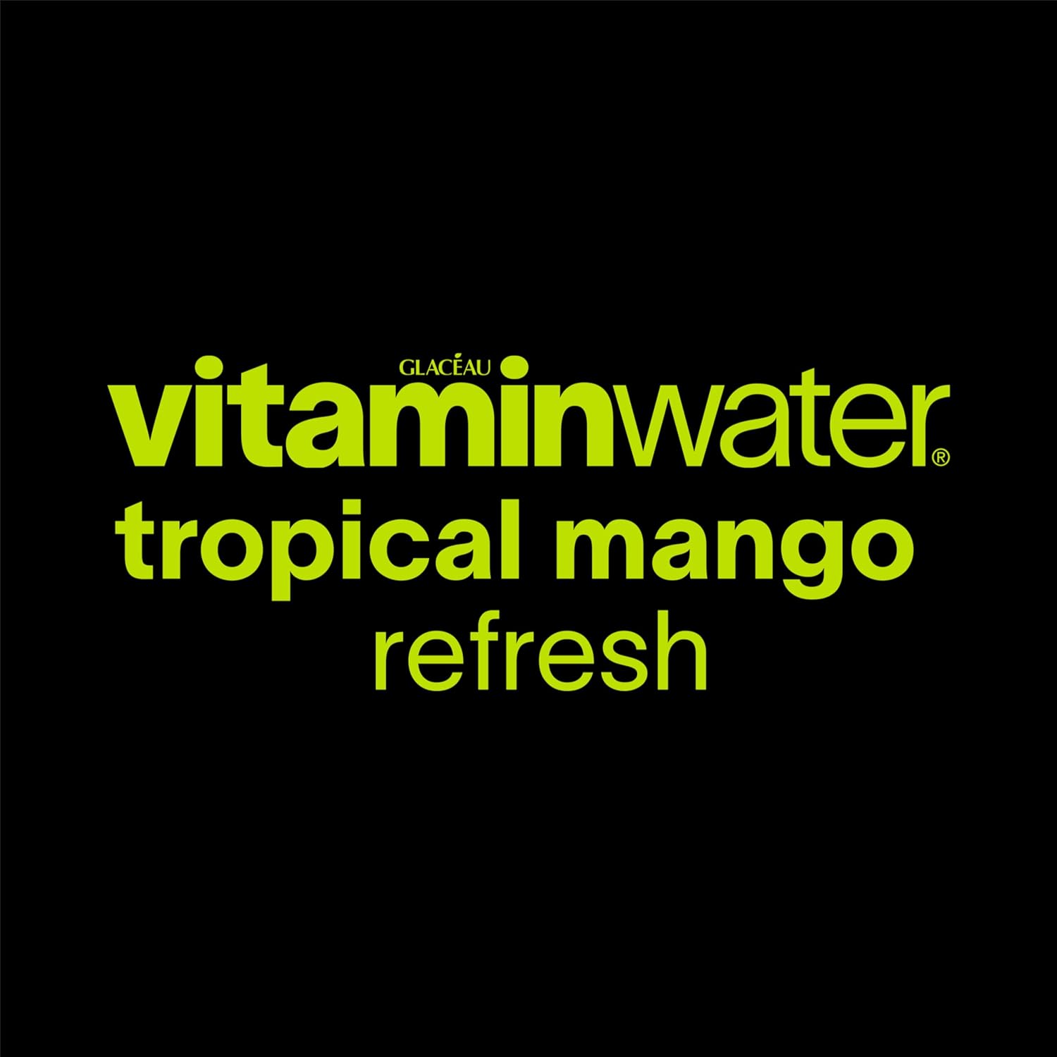 vitaminwater Refresh Tropical Mango Nutrient Enhanced Flavored Water Beverage, 20 fl oz Bottles, 12 Pack