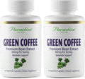 Paradise Herbs Green Coffee Bean, Active Whole Spectrum Extract, Super Potent, Ultra Pure, Vegan, Gluten Free, Non-GMO, 60 Count (Pack of 2)