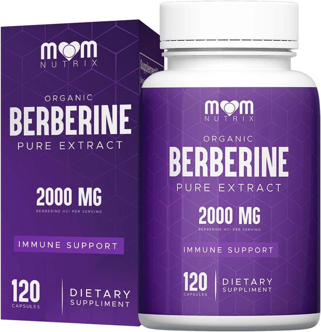 THE MONK Organic Berberine Extract 2000mg - Vegan, Non-GMO - Immune Support - Berberine HCL Supplement for Women & Men - 120 Capsules