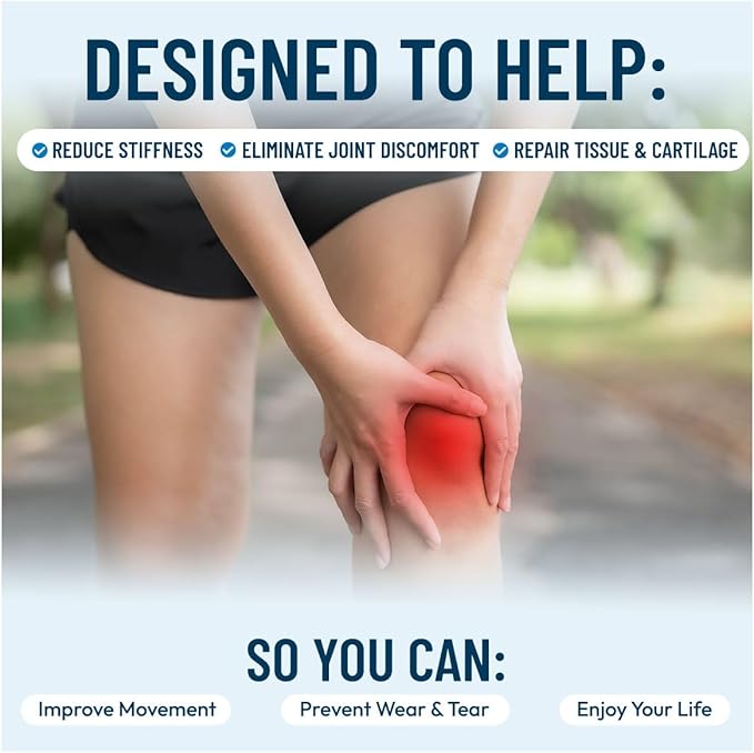 Advanced Bone & Joint Support Supplement | Promotes Healthy Joint Function & Relief from Joint Discomfort | Enhance Cartilage Flexibility & Range of Motion - 120 Count (Pack of 2)