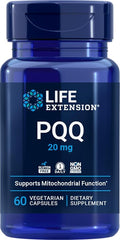 Life Extension PQQ (Pyrroloquinoline Quinone) 20 mg, 60 Vegetarian Capsules