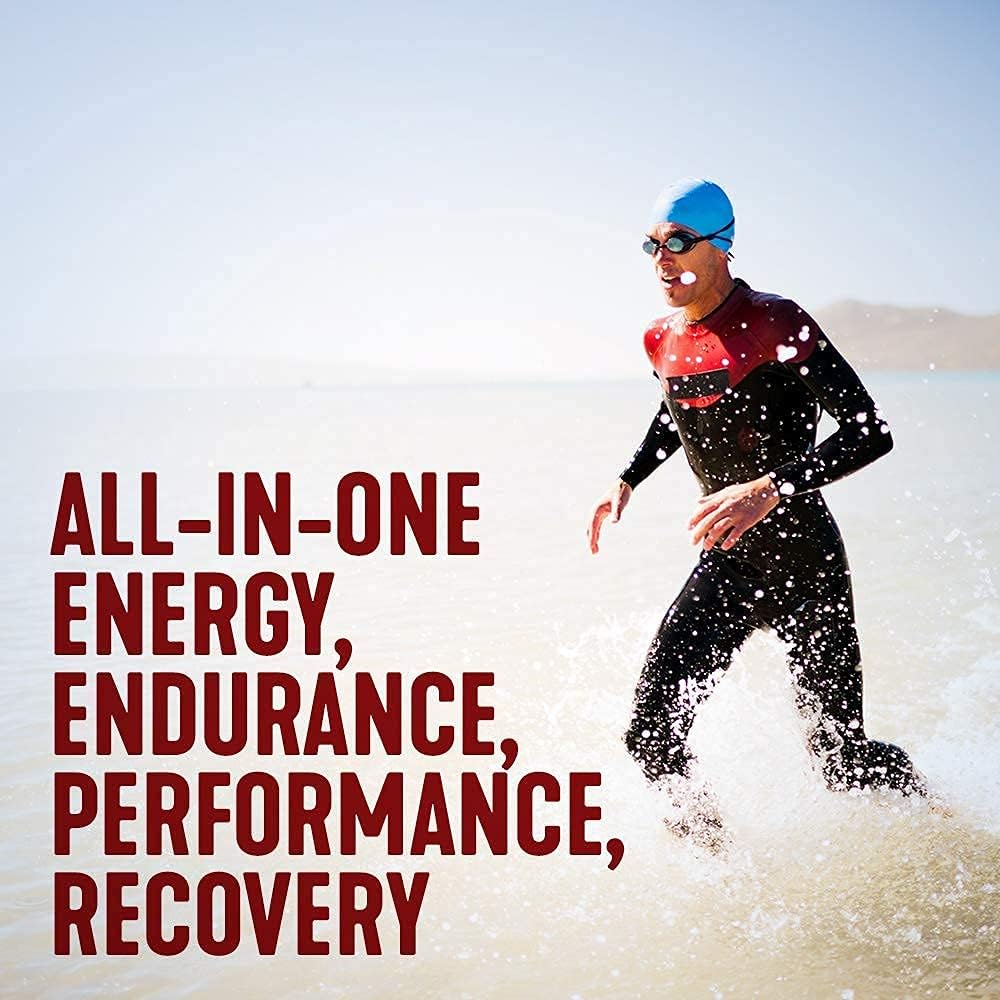 3-in-1 Endurance and Recovery, Hydration, BCAA, Electrolyte Enhanced Drink (Wild Berry)…
