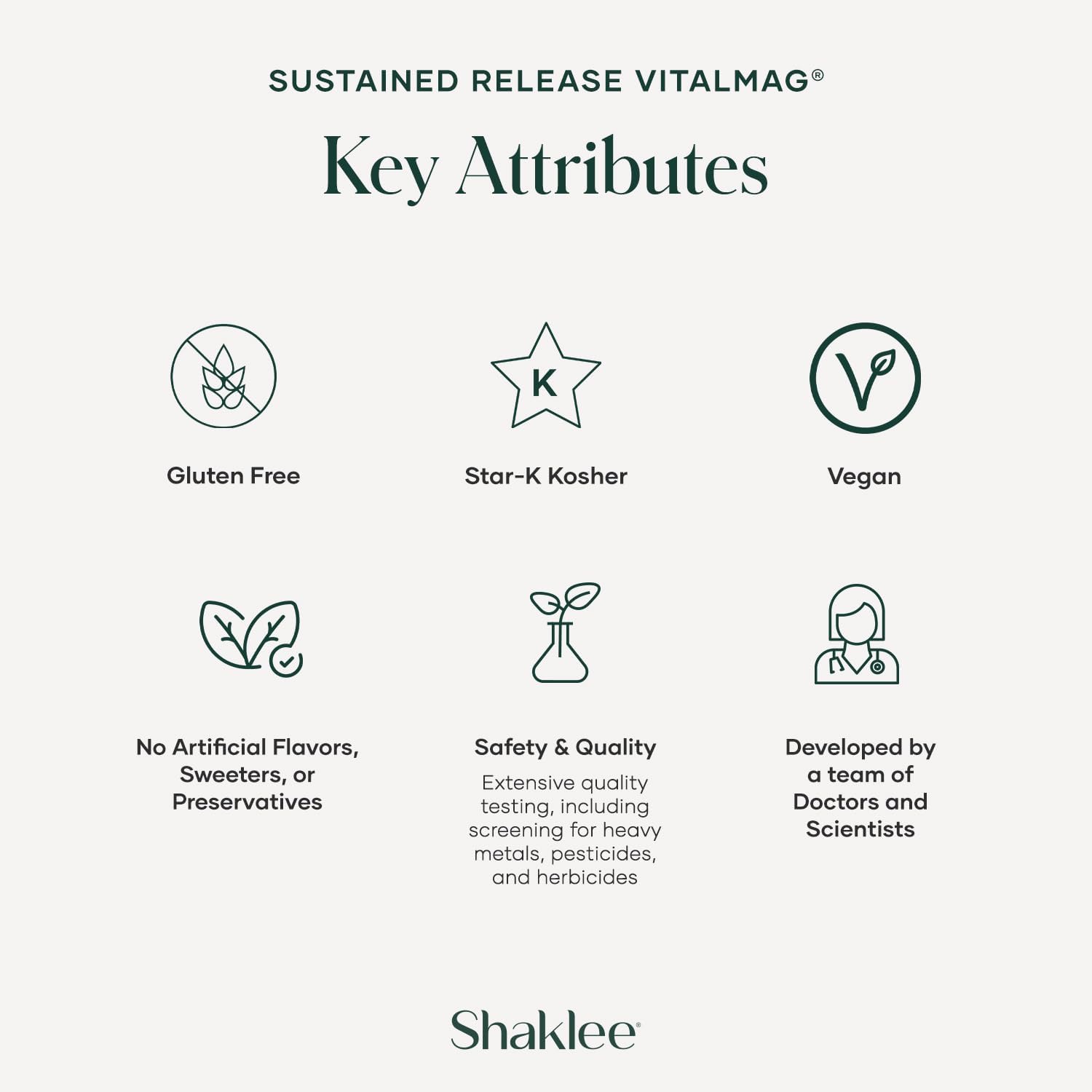 Shaklee -Sustained Release VitalMag - Magnesium Supplement for Nerve, Muscle, and Heart Health - Potassium & Boron Blend - Supports Cardiovascular Health - Easy Digestion - 30 Tablets