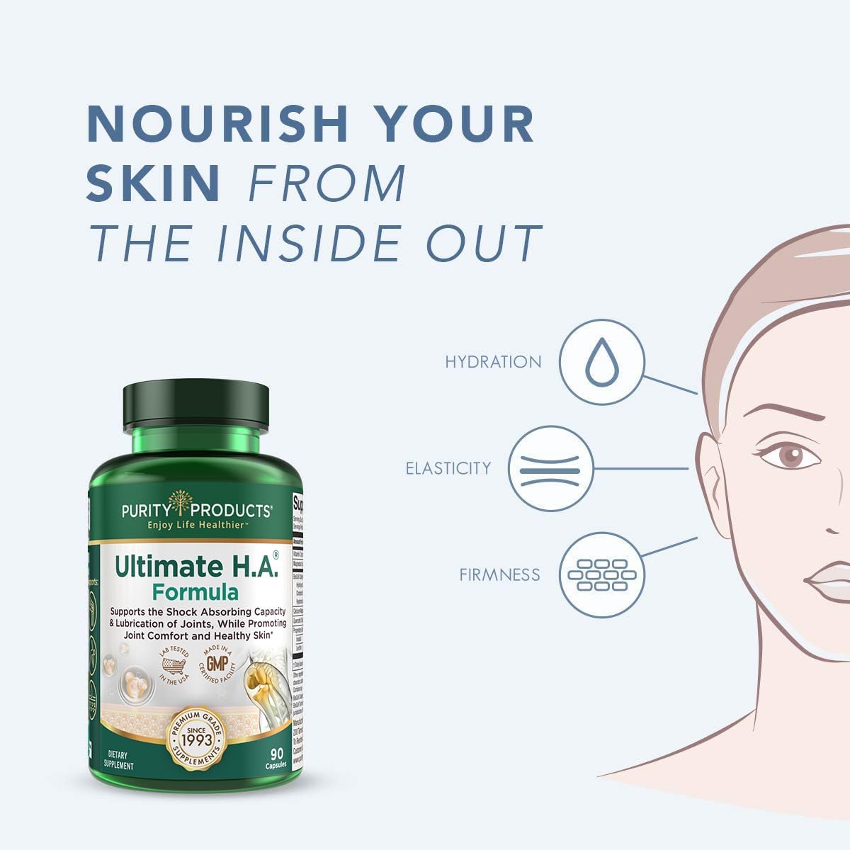 Purity Products Bundle - MyBiotin ProClinical + Ultimate H.A MyBiotin ProClinical (Biotin, MB40X Matrix, Astaxanthin) - Ultimate H.A. (BioCell Collagen, Quercetin, Hyaluronic Acid +More)
