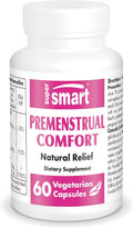 SuperSmart - Premenstrual Comfort (Advanced Formula) - Vitex Chasteberry Supplement for Women - Vitex Agnus-Castus & Vitamin B6 | Non-GMO & Gluten Free - 60 Vegetarian Capsules
