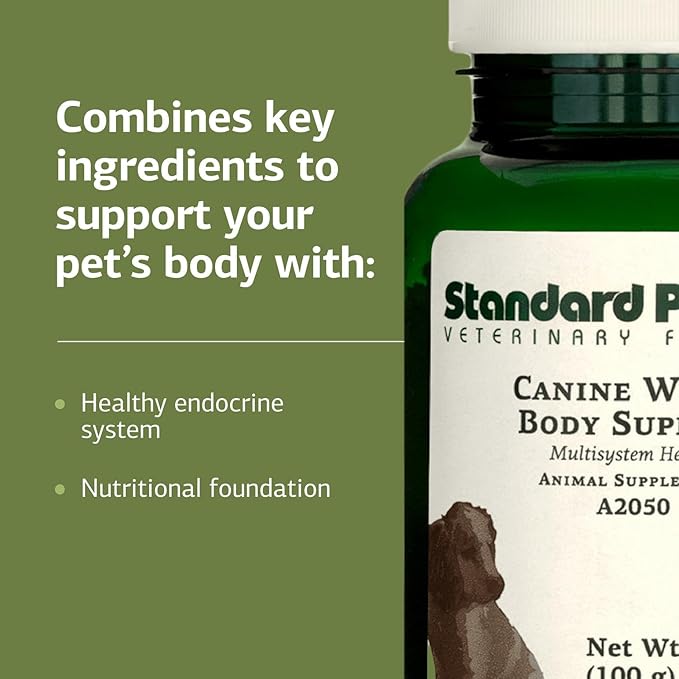 Standard Process Inc. Whole Body, Multisystem Support Supplement for Canines - Nutritional Powder for Daily Health Maintenance - 100 g