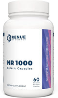 RENUE by Science Nicotinamide Riboside | High Strength NAD Supplement | 60 Nicotinamide Enteric-Coated Capsules - 1000mg Nicotinamide Riboside per Serving | Manufactured in The USA Third-Party Tested