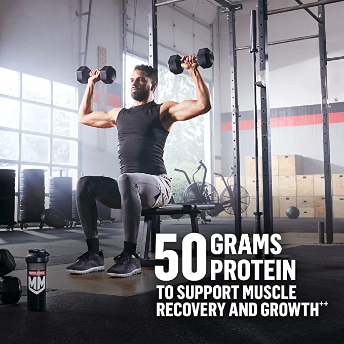 Muscle Milk Pro Series Protein Powder Supplement, Intense Vanilla, 2 Pound, 11 Servings, 50g Protein, 3g Sugar, 20 Vitamins & Minerals, NSF Certified for Sport, Workout Recovery, Packaging May Vary