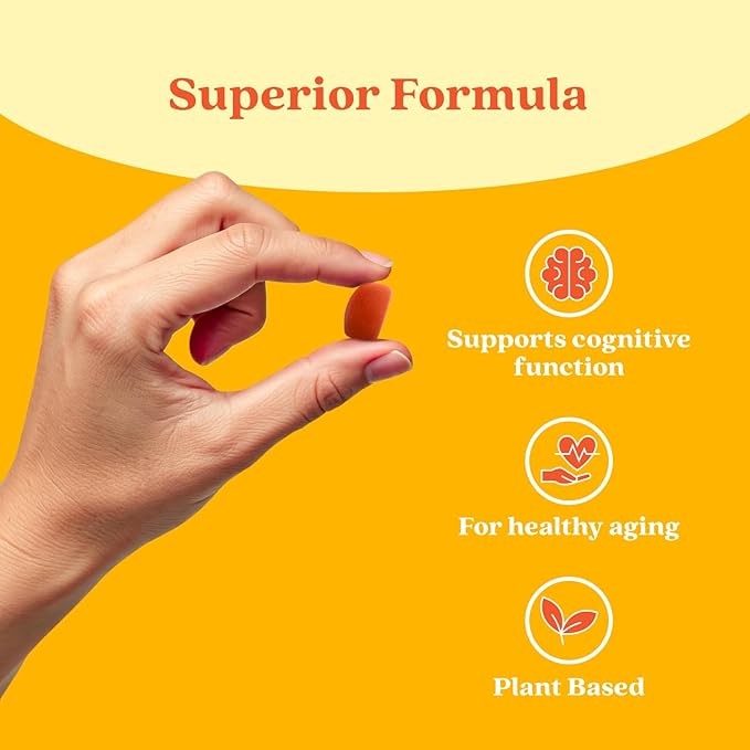BeLive Organic Omega 3 Gummies - Omega 3 6 9 7 DHA & EPA from Flaxseed Oil & Sea Buckthorn Fruit Oil, Vegan, for Kids & Adults, Full Body, Brain & Eye Support, Sugar Free – Peach | 5-Pack
