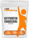 BulkSupplements.com Activated Charcoal Powder - from Coconut Charcoal, for Teeth Whitening - Vegan & Gluten Free, 1.2g per Serving, 100g (3.5 oz) (Pack of 1)
