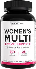 Rule 1 Women's Multi - Women's Daily Vitamins, Essential Minerals, Superfoods, and Botanical Extracts for Active Lifestyles and Wellness Support (60 Tablets, 30 Day Supply)