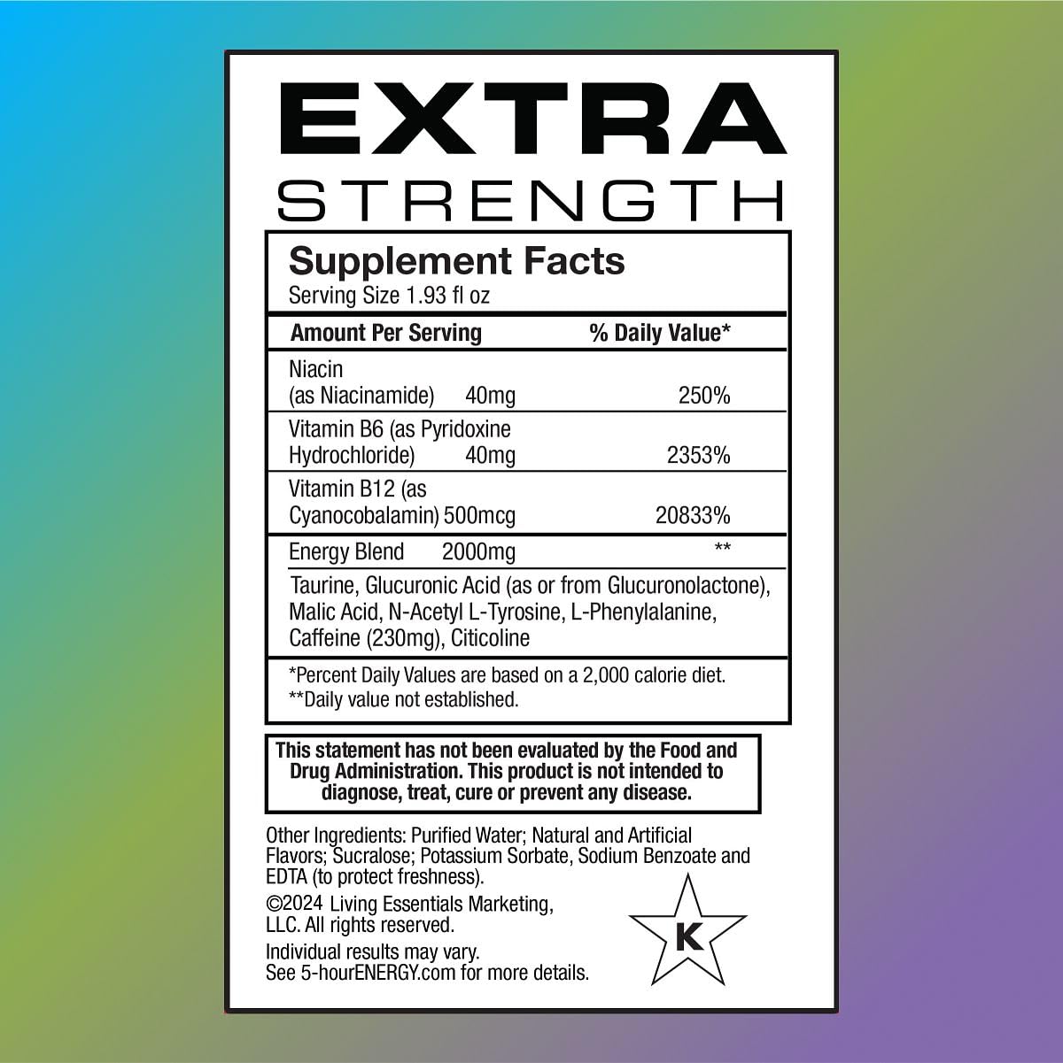 5-Hour Energy Extra Strength Shots Variety Pack, 30 Count (1.93 fl oz) - Berry, Grape, Blue Raspberry