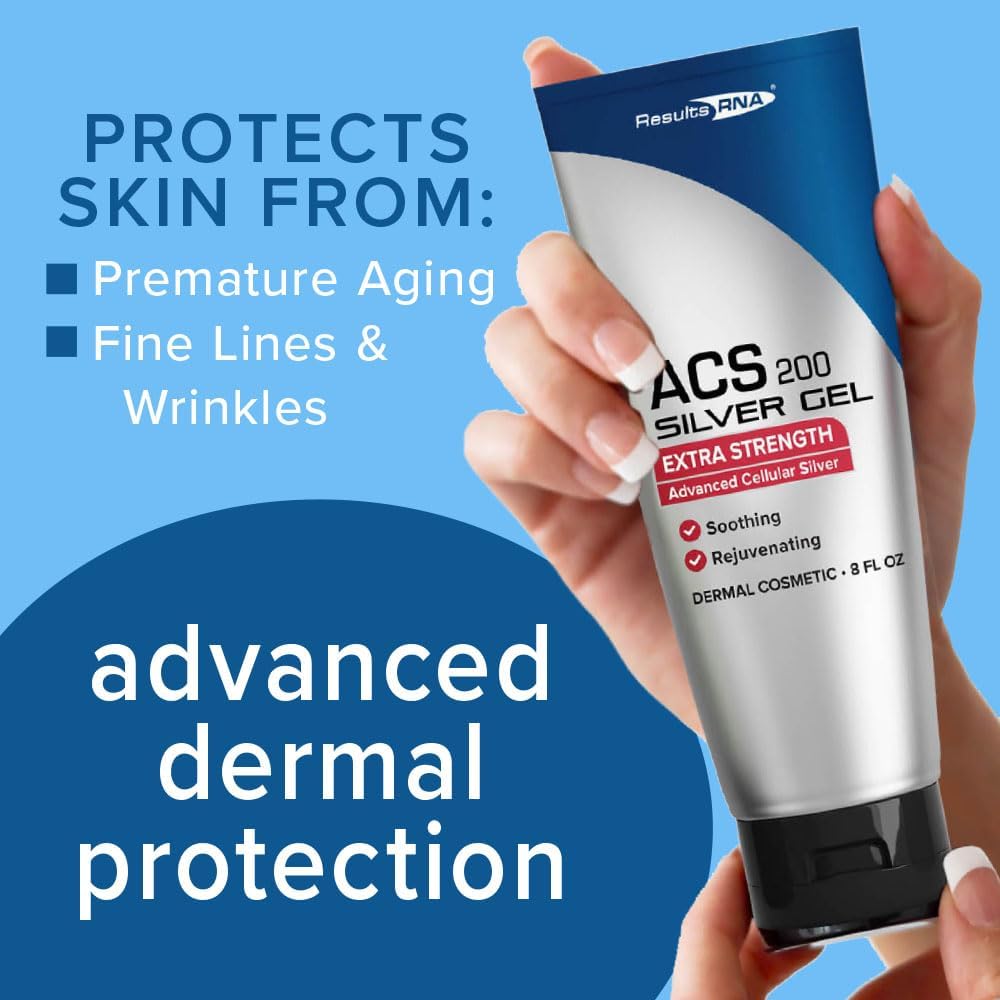 Results RNA - ACS 200 Silver-Glutathione Gel – Advanced Cellular Colloidal Silver Gel for Wound Care & Superior Dermal Healing. Clinically Proven. Recommended by Doctors Worldwide (8 oz)
