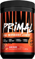 Animal Primal Muscle Hydration + Preworkout Powder – Contains Beta Alanine, 3DPump, Caffeine & Electrolytes – Improves Energy, Focus, Endurance & Absorption – New Blood Orange Flavor, 17.7 oz