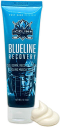 Blueline Recovery Cooling Gel - Menthol Muscle Pain Relief Cream for Athletes - Post-Workout & Joint Recovery - Fast-Acting 3 oz - Made in USA