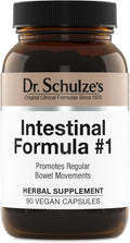 Dr. Schulze's Intestinal Formula #1 Colon Bowel Cleanse Laxative Capsules, 90 Count (90 Capsules) - Packaging May Vary