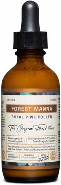 Forest Manna Royal Pine Pollen Tincture – 1:2 True Dual-Stage Extraction – Pure Pine Pollen – Only from 2 Fl Ounce Bottle