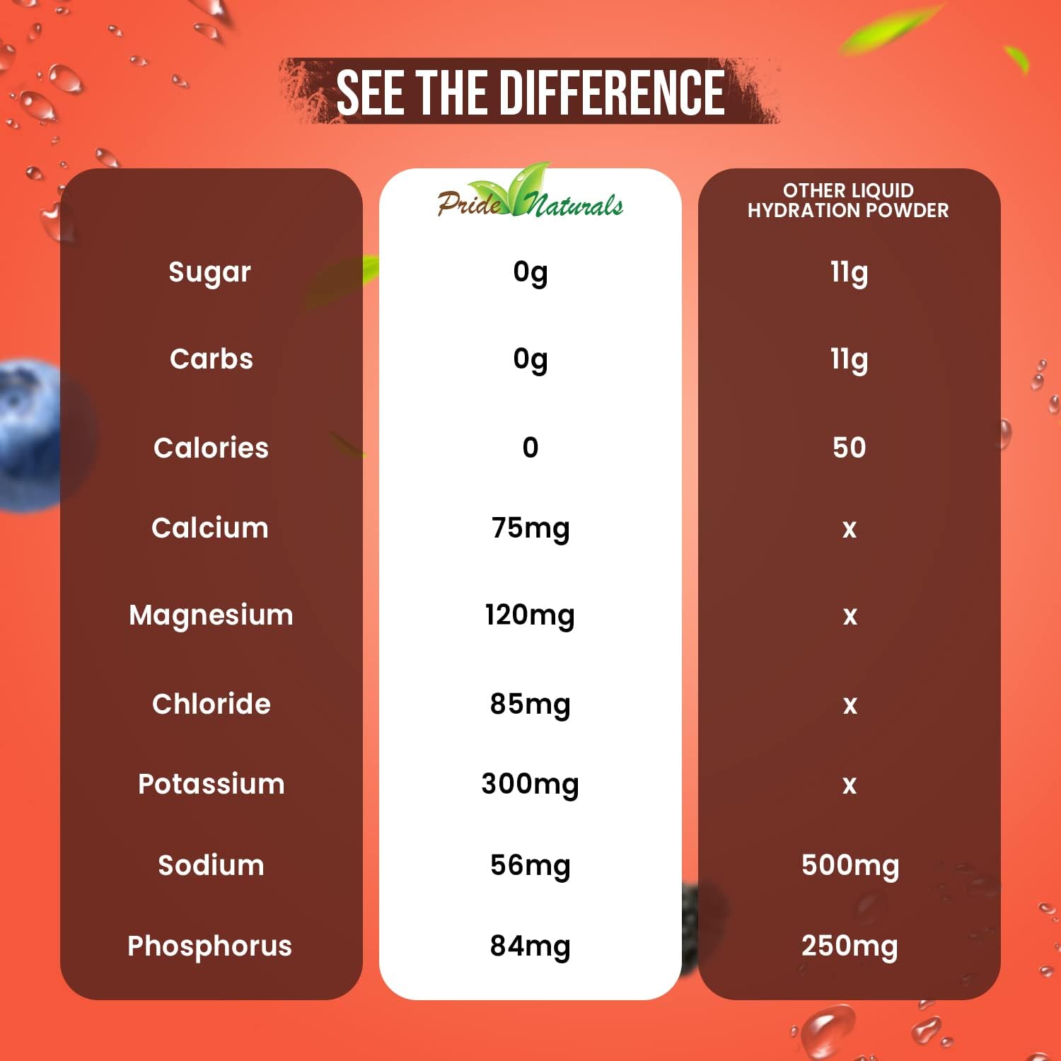 Electrolyte Powder - Refreshing Workout Recovery Electrolytes, Sugar Free, Gluten Free & Vegan, Pure Keto & Paleo Hydration Beverage, Immune Boosting Vitamins (198 Grams, Berry)
