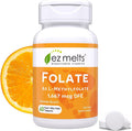 EZ Melts Dissolvable Folate 1,667 mcg, L-Methylfolate, Sugar-Free, 2-Month Supply