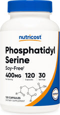 Nutricost Phosphatidylserine 400mg, 120 Capsules - Soy Free, 30 Servings, Vegetarian Friendly, Non-GMO, Gluten Free