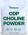 CDP Choline Powder, 50g, CDP Choline Supplements That Support Attention, Focus, and Energy, Citicoline Powder for Cognitive Function, Increases Motivation and Productivity, 200 Servings