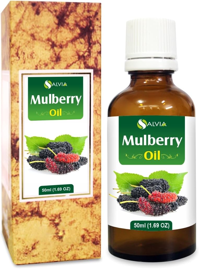 Salvia Mulberry oil Pure and Natural Cold Pressed Mulberry Carrier Oil - 50 ml / 1.69 Fl Oz